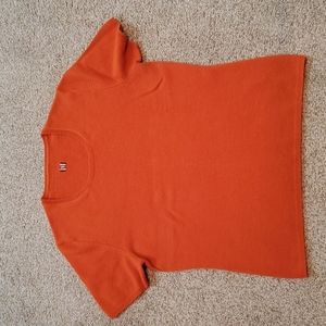Burberry Orange Cashmere Sweater Size S